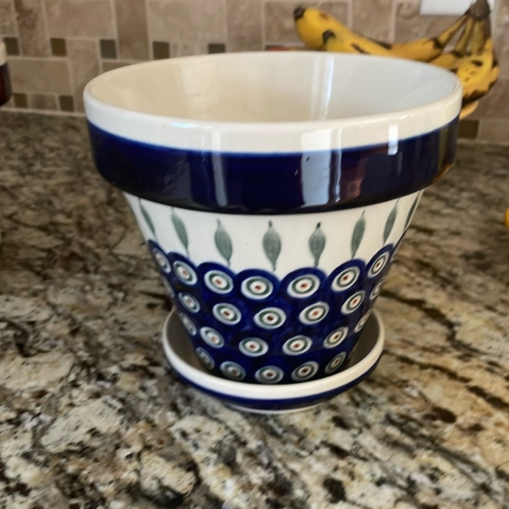 Polish pottery planter (sorry no bundling)